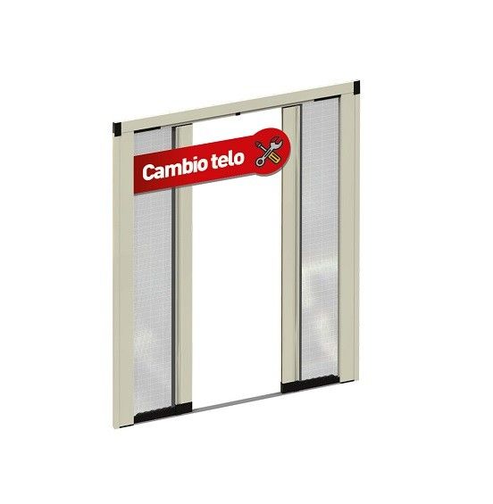riparazione zanzariera cambio telo karen 2 ante
