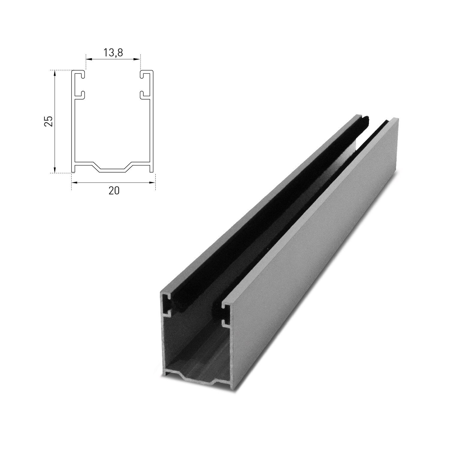 guida tapparella 20x25