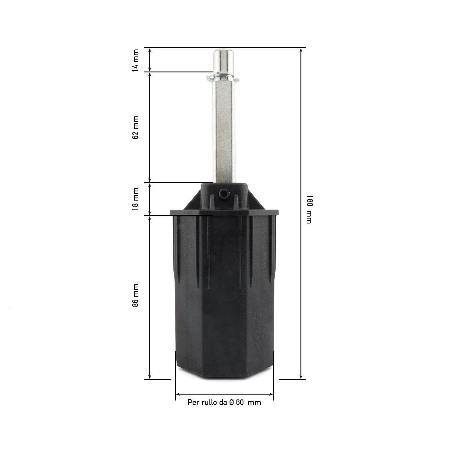 calotta telescopica &Oslash; 60 in pvc